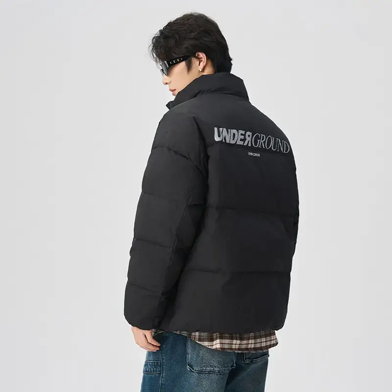 print logo mens black puffer jacket.jpg