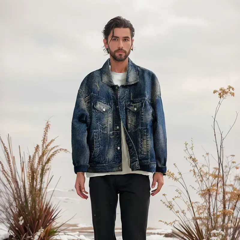 90:10 Down Black Denim Jacket.jpg