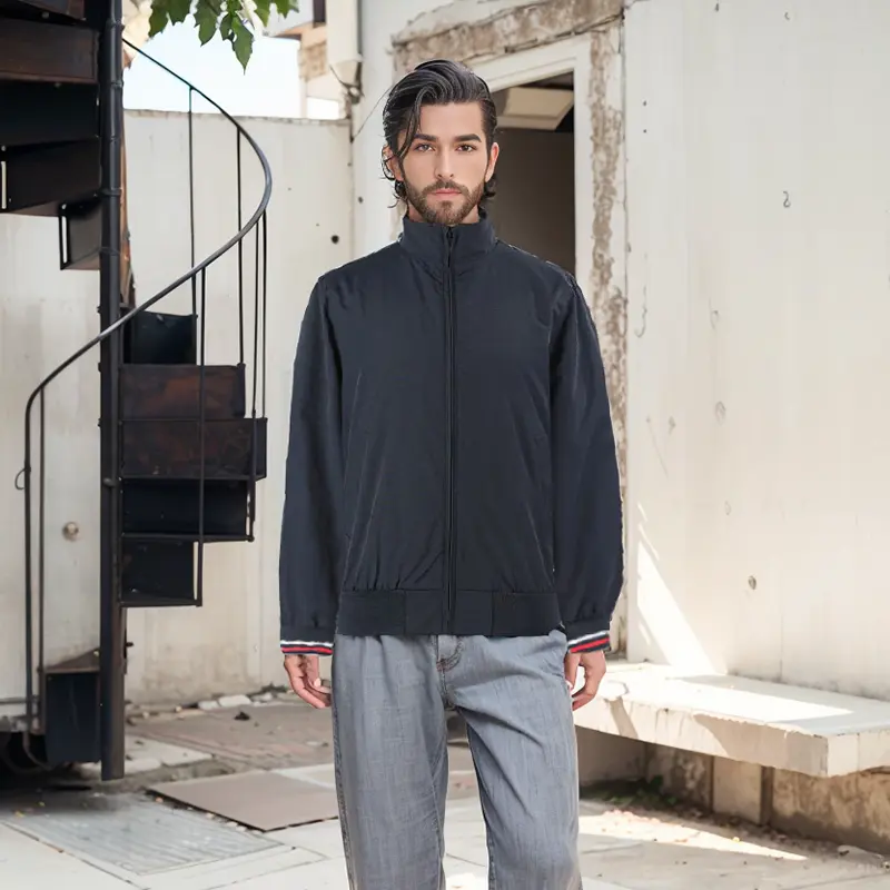 ZD Men's navy bomber work Jacket