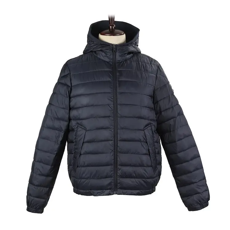 ZD adjustable zipper up men custom puffer jacket
