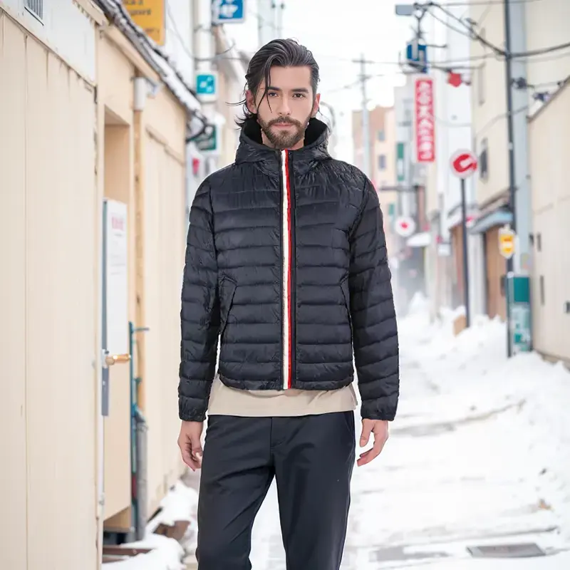 Get a down jacket to wear in winter