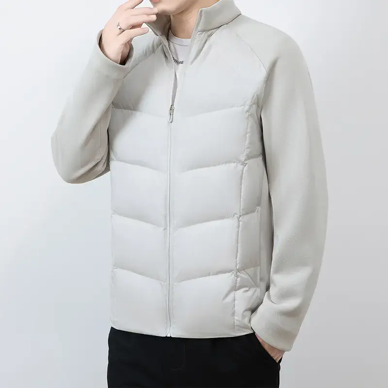 knit sleeves light down jacket.jpg