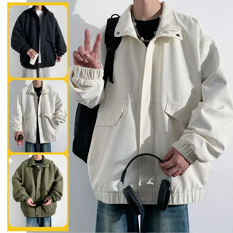 Stand Collar Vintage Bomber Jacket.jpg