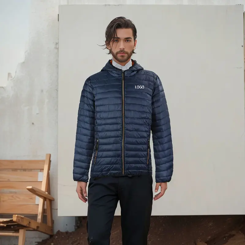 ZD lightweight Puffer Jacket Ultra Light down Coat for Men