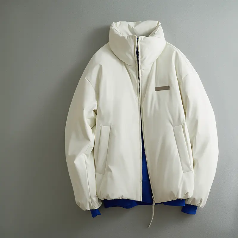 ZD custom logo mens black puffer jacket