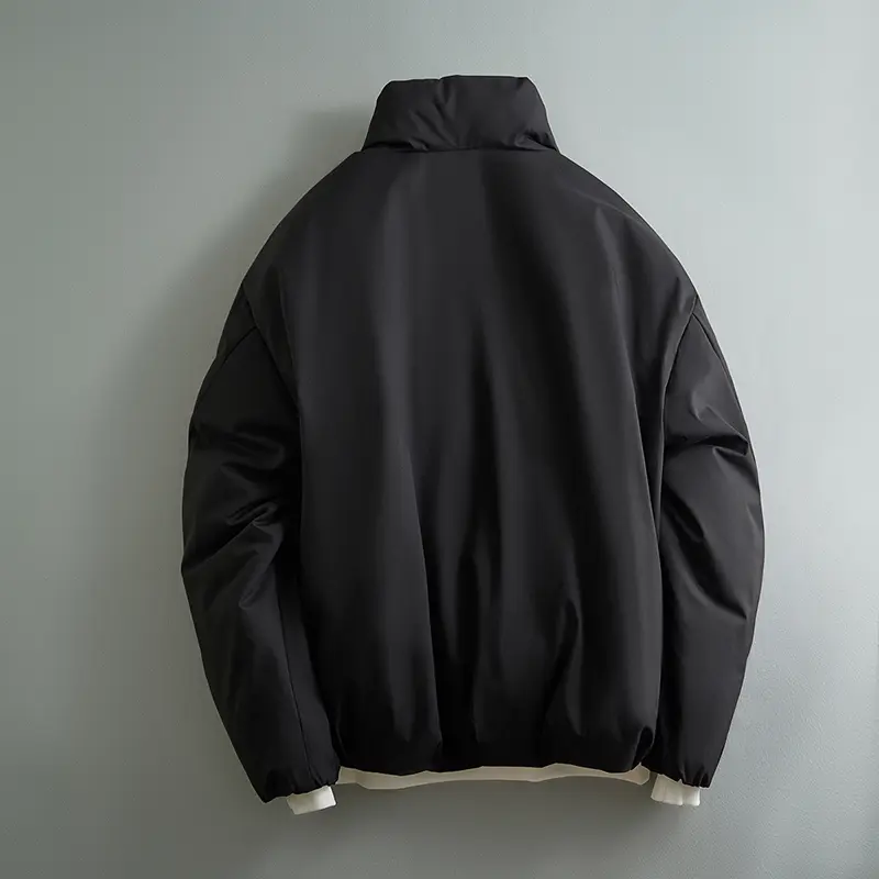 ZD custom logo mens black puffer jacket