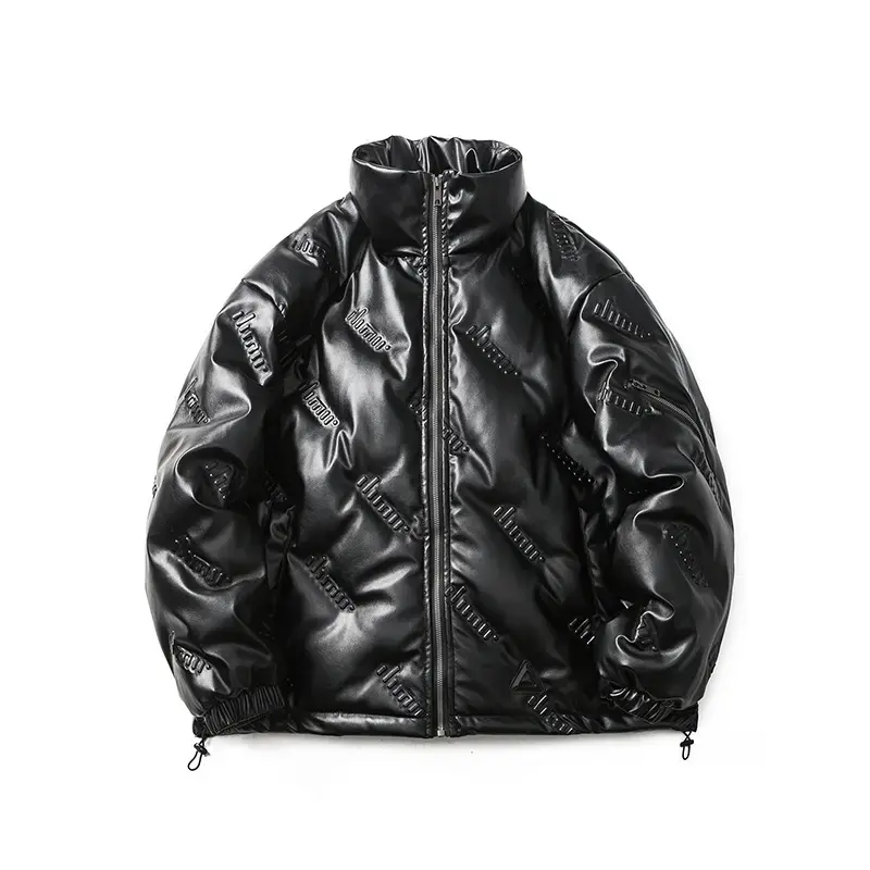 solid seamless mens black puffer jacket.jpg