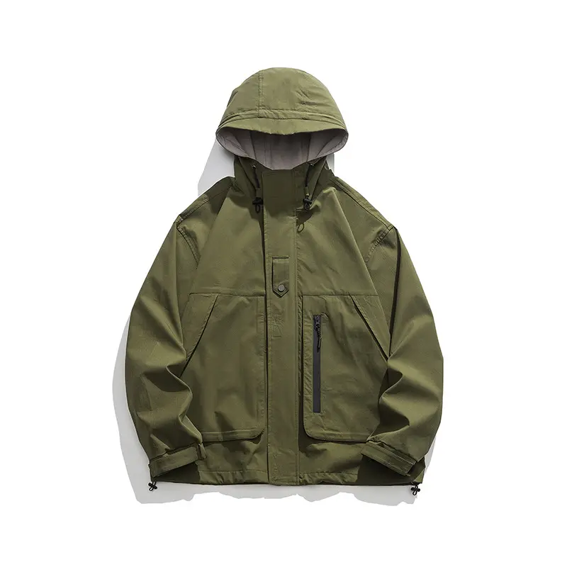 ZD hooded outdoor mens windbreaker jacket