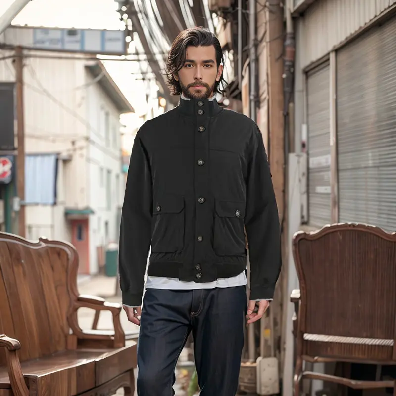 ZD Golf Lightweight Windbreaker Bomber Jacket For Men