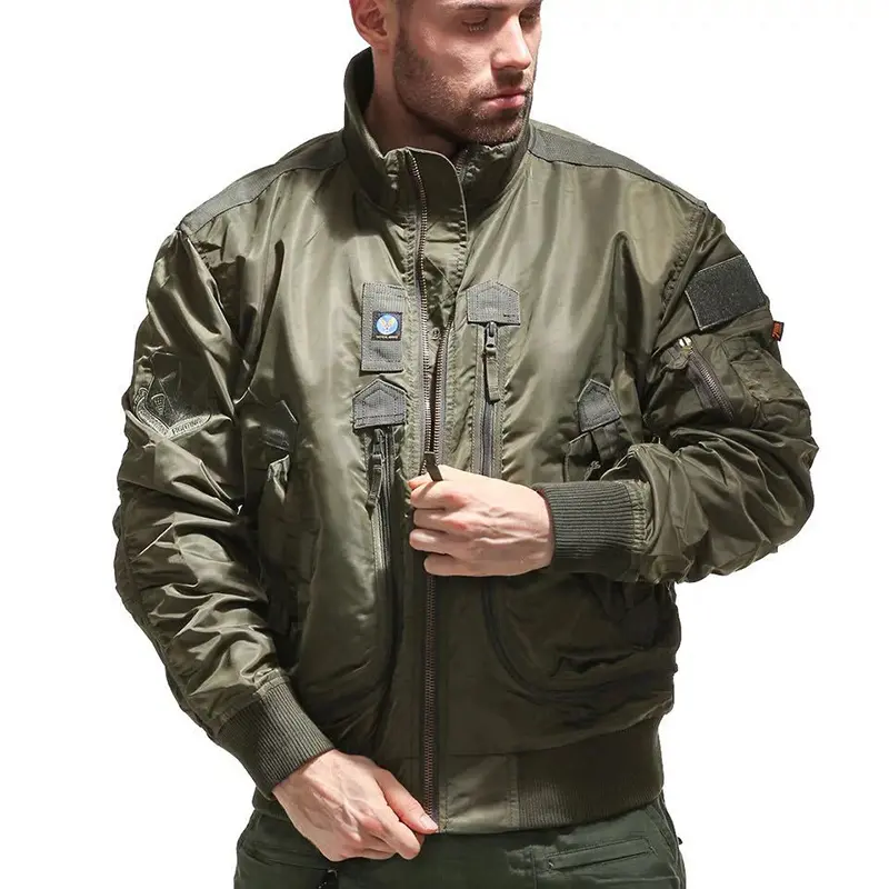 ZD stand collar camouflage pilot jacket