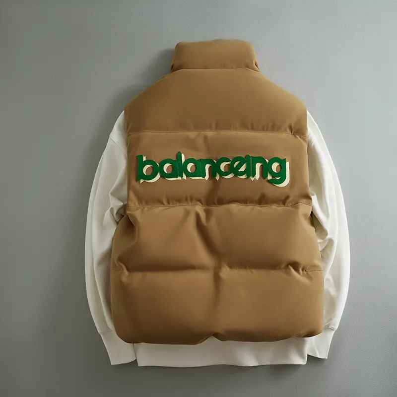 ZD embroidery back down jacket vest
