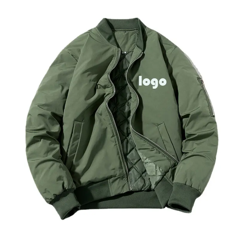 ZD custom print oversized bomber jacket