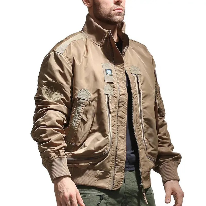 ZD stand collar camouflage pilot jacket