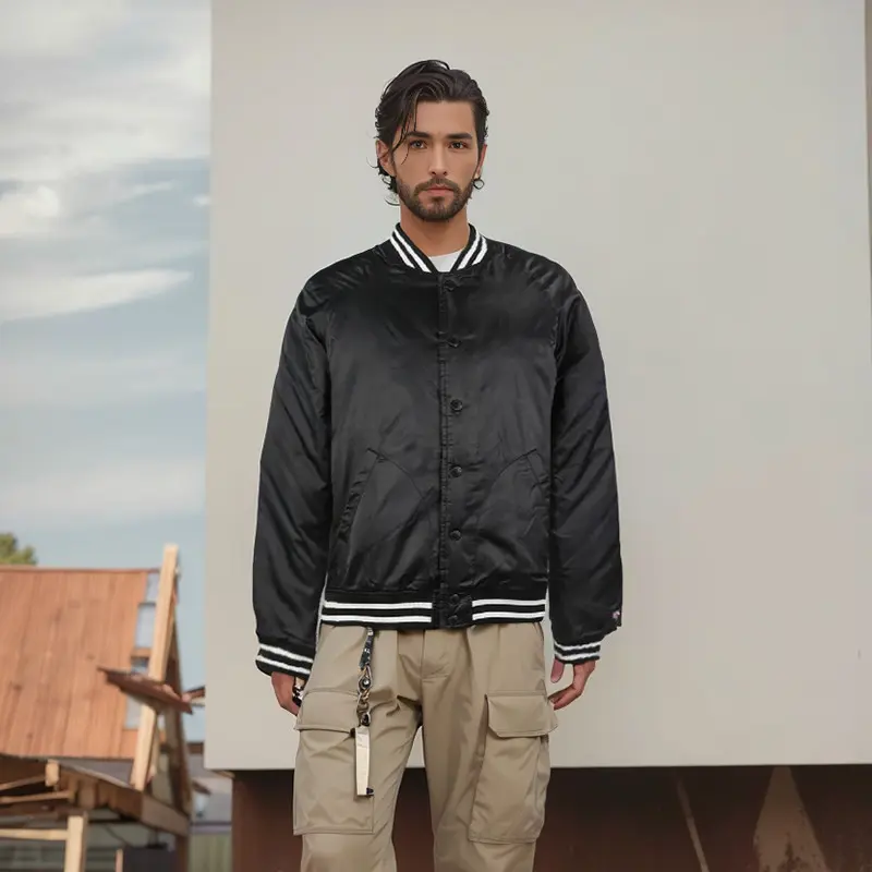 Embroidery Satin Bomber Jackets Mens Letterman Jacket.jpg