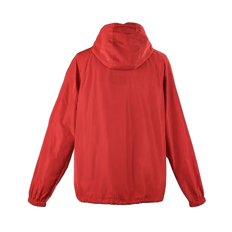 ZD Oversized Quarter Zip-Up Jacket Hooded Windbreaker Jacket for Men