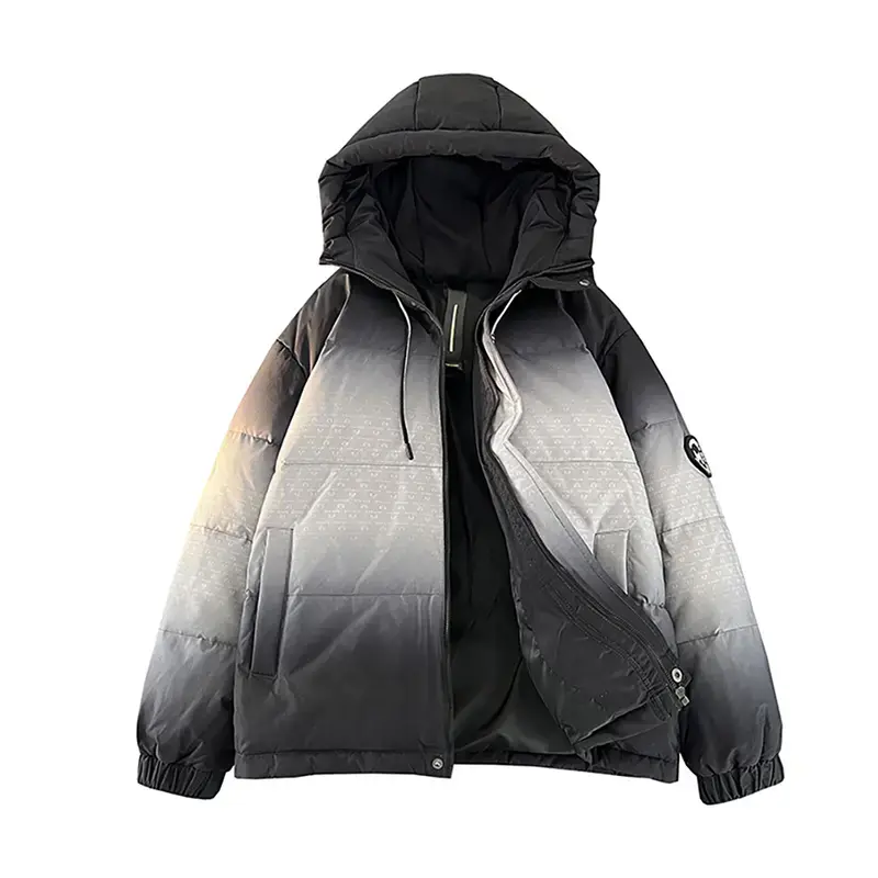 Gradient Color Mens Puffer Jacket With Hood.jpg