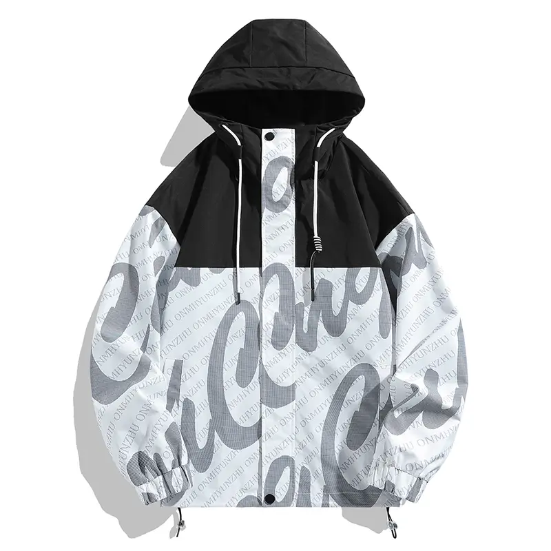 ZD hooded spring printed jacket for men